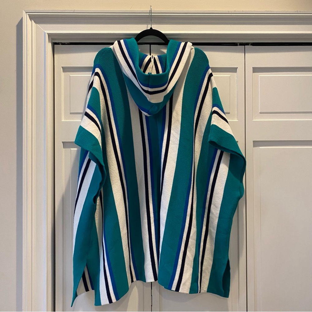 Free People All I Need Striped Hooded Poncho | One Size - Picture 5 of 6
